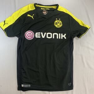 Puma Mens BVB Borussia Dortmund Football Soccer Jersey Size Large